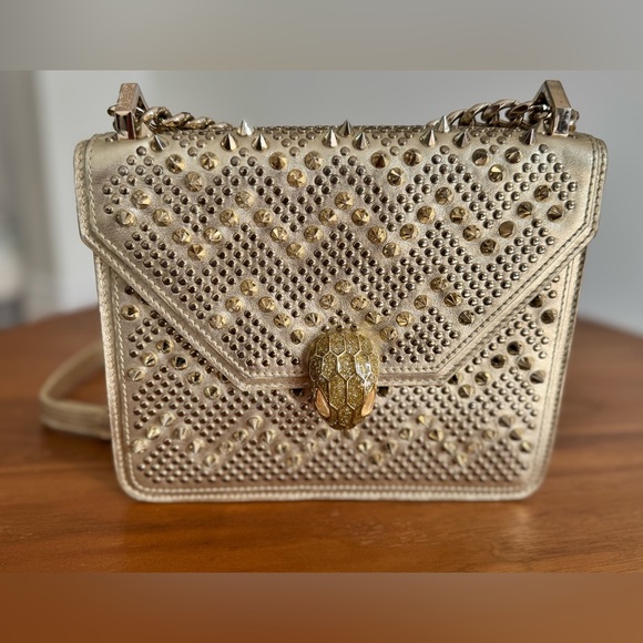 Bvlgari Metallic Studded Serpenti Forever X Nicholas Kirkwood Bag - Picture 2 of 9